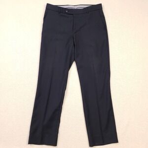 Ballin Dress Pants Mens 33 Navy Blue Super 110s Wool Comfort-EZE Trousers Canada